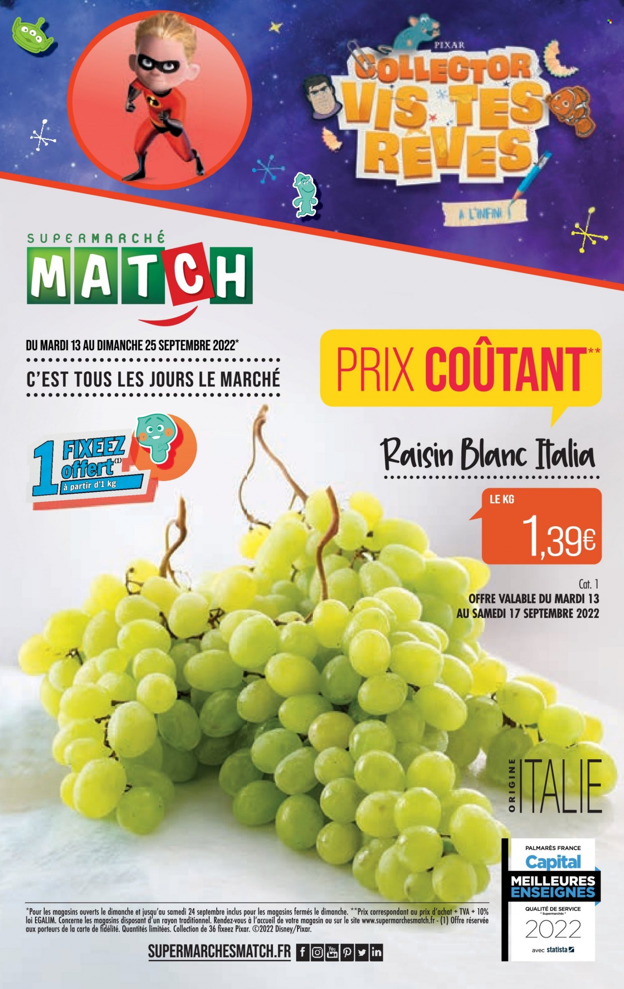 Catalogue Supermarché Match - 13/09/2022 - 25/09/2022. Page 1