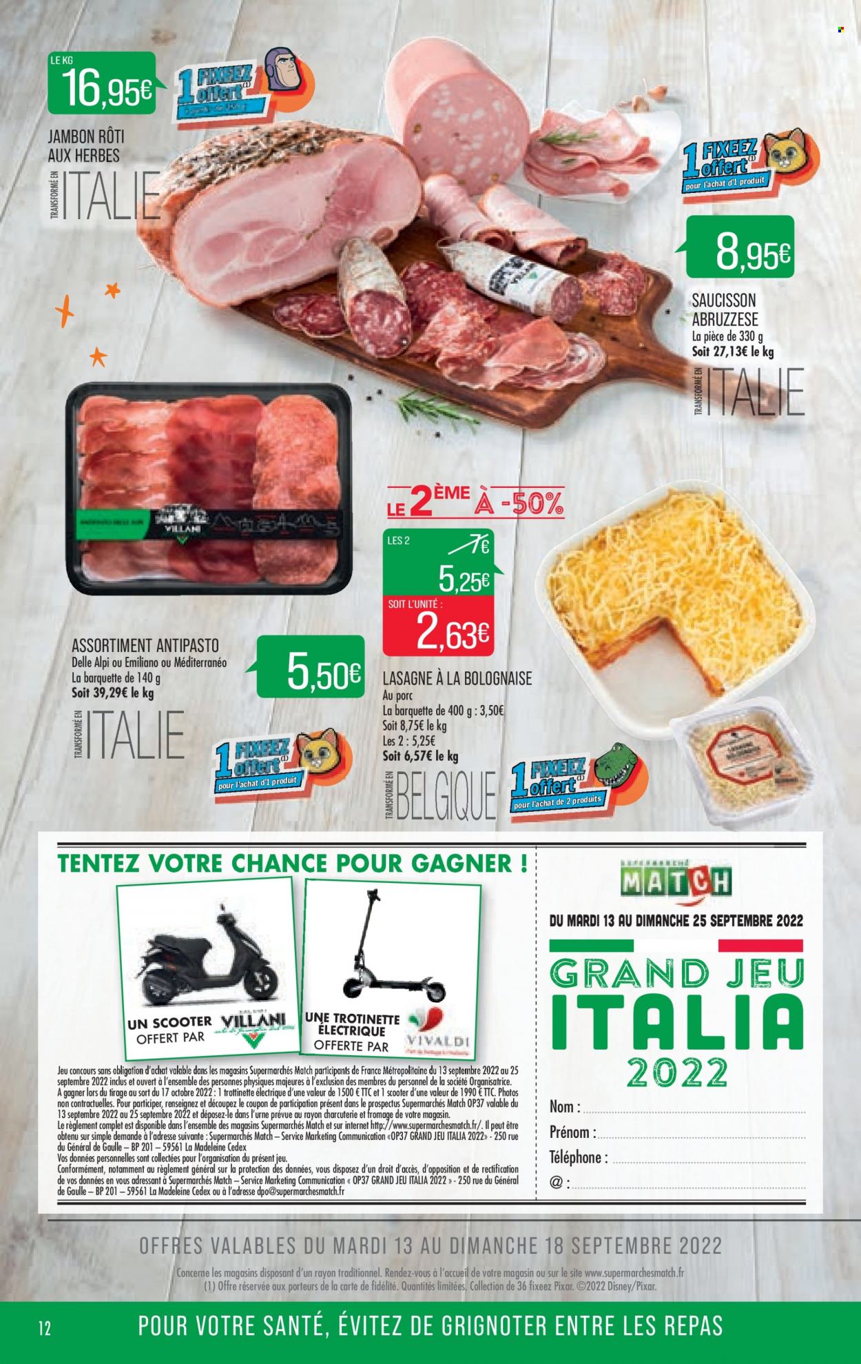 Catalogue Supermarché Match - 13/09/2022 - 25/09/2022. Page 12