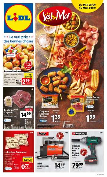 Catalogue Lidl - 28/09/2022 - 04/10/2022.