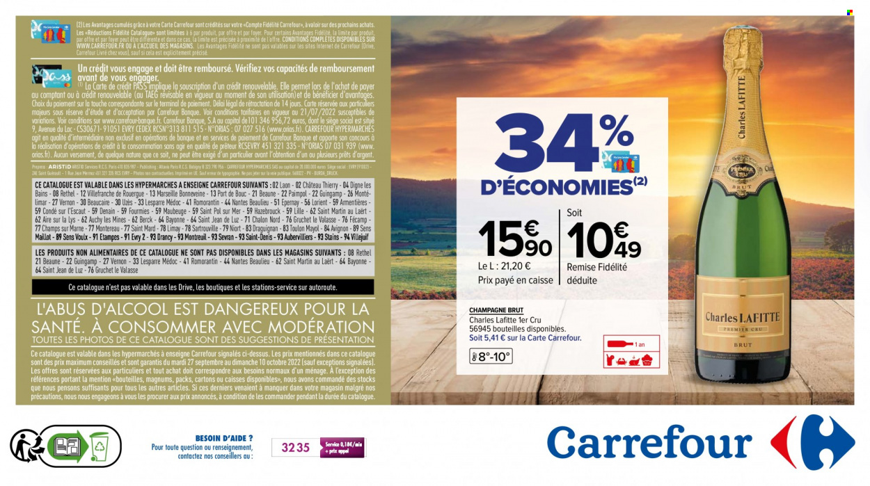 Catalogue Carrefour Hypermarchés - 27/09/2022 - 10/10/2022. Page 52