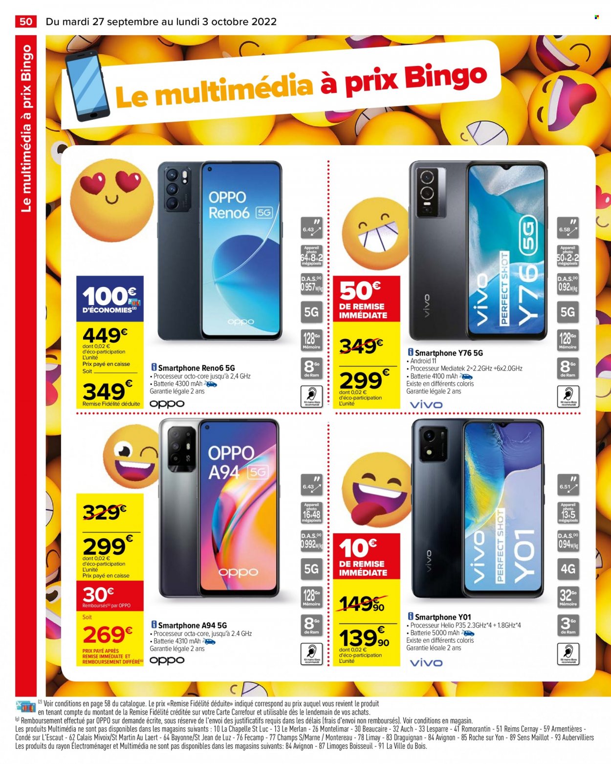 Catalogue Carrefour Hypermarchés - 27/09/2022 - 03/10/2022. Page 52
