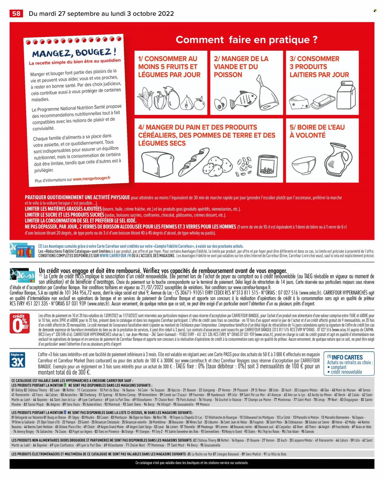 Catalogue Carrefour Hypermarchés - 27/09/2022 - 03/10/2022. Page 61