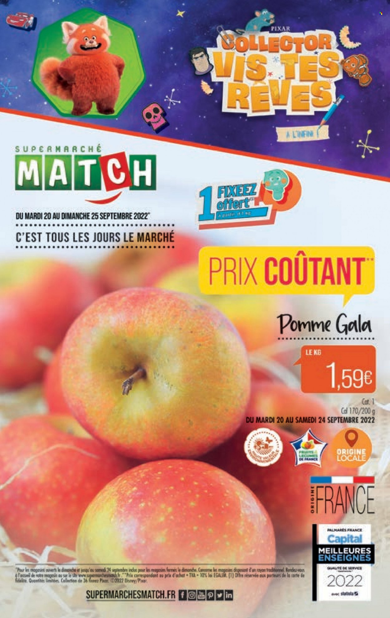Catalogue Supermarché Match - 20/09/2022 - 25/09/2022. Page 1