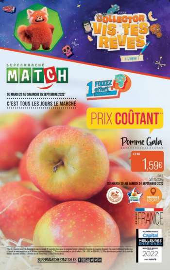 Catalogue Supermarché Match - 20/09/2022 - 25/09/2022.