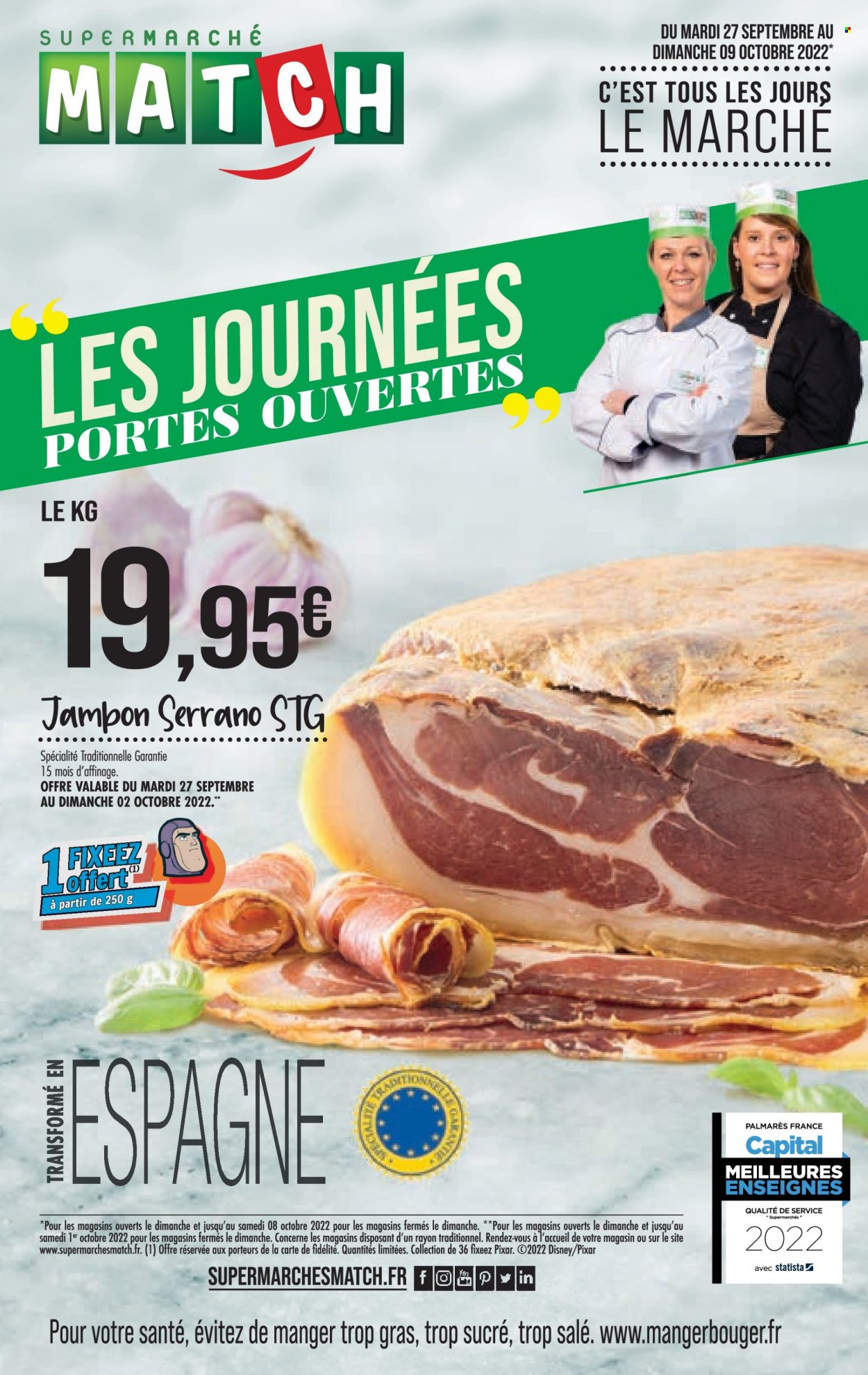 Catalogue Supermarché Match - 27/09/2022 - 09/10/2022. Page 1