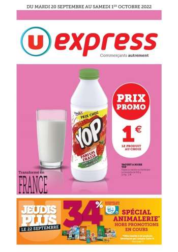 Catalogue U express - 20/09/2022 - 01/10/2022.
