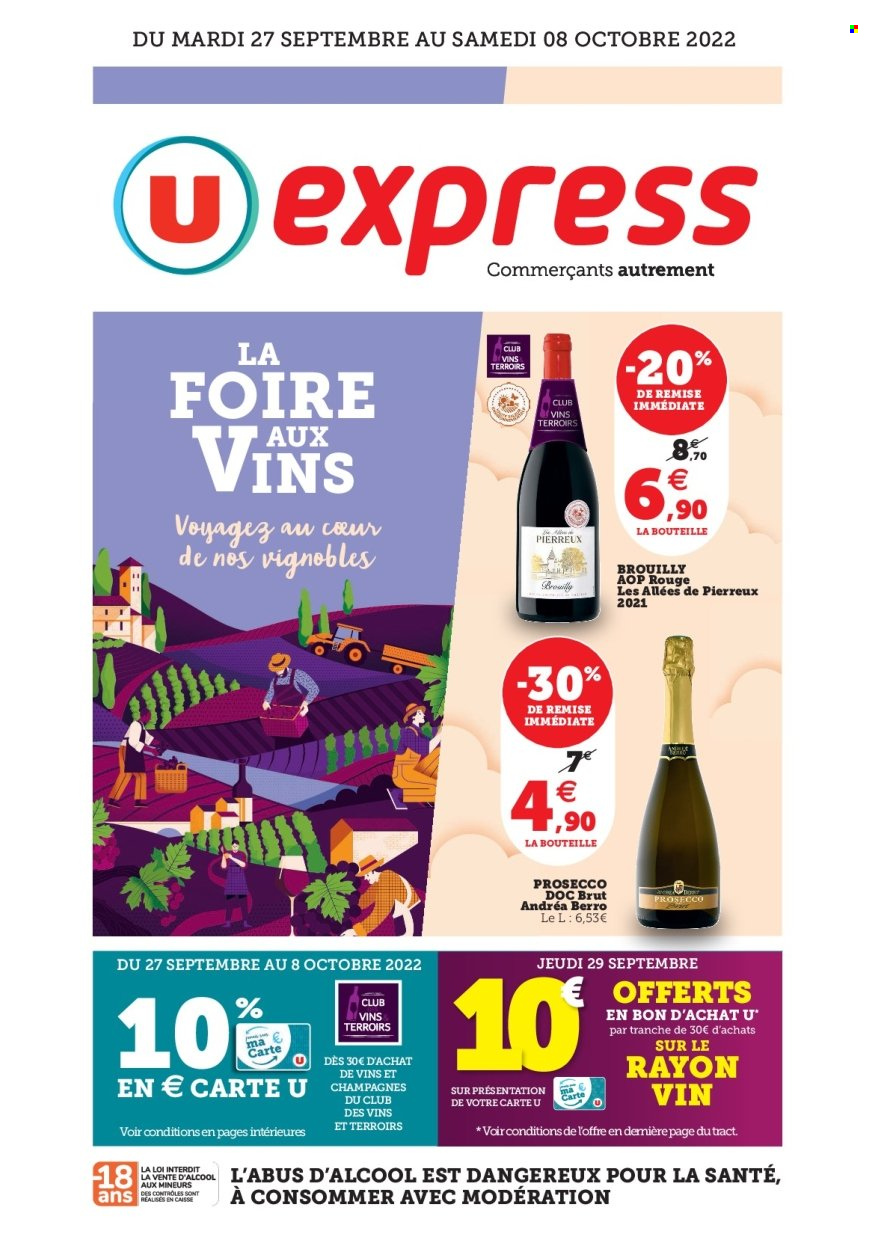 Catalogue U express - 27/09/2022 - 08/10/2022. Page 1
