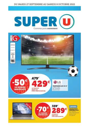 Catalogue SUPER U - 27/09/2022 - 08/10/2022.
