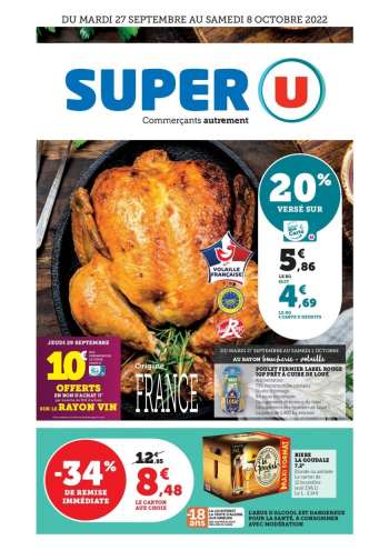 Catalogue SUPER U - 27/09/2022 - 08/10/2022.