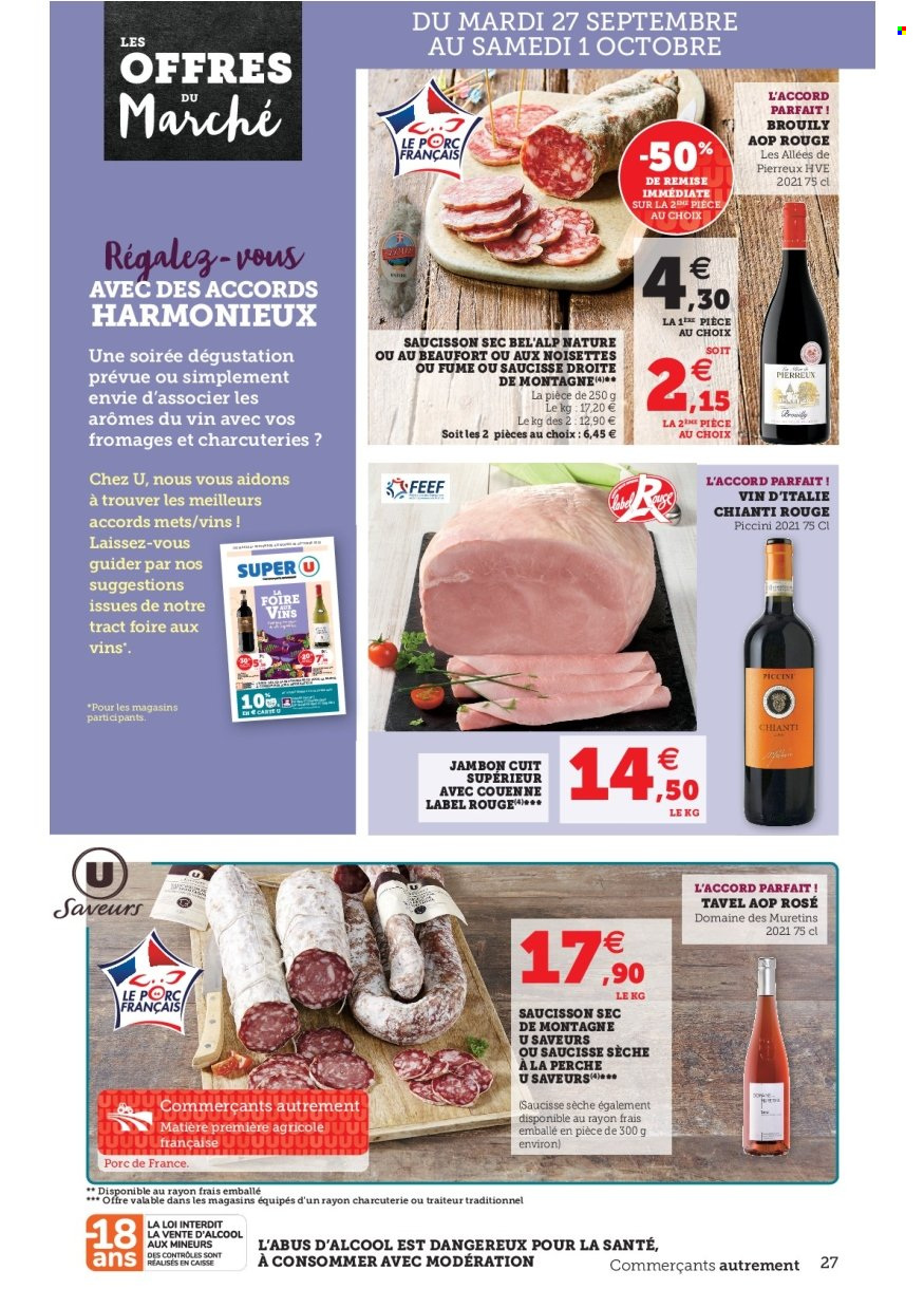 Catalogue SUPER U - 27/09/2022 - 08/10/2022. Page 27