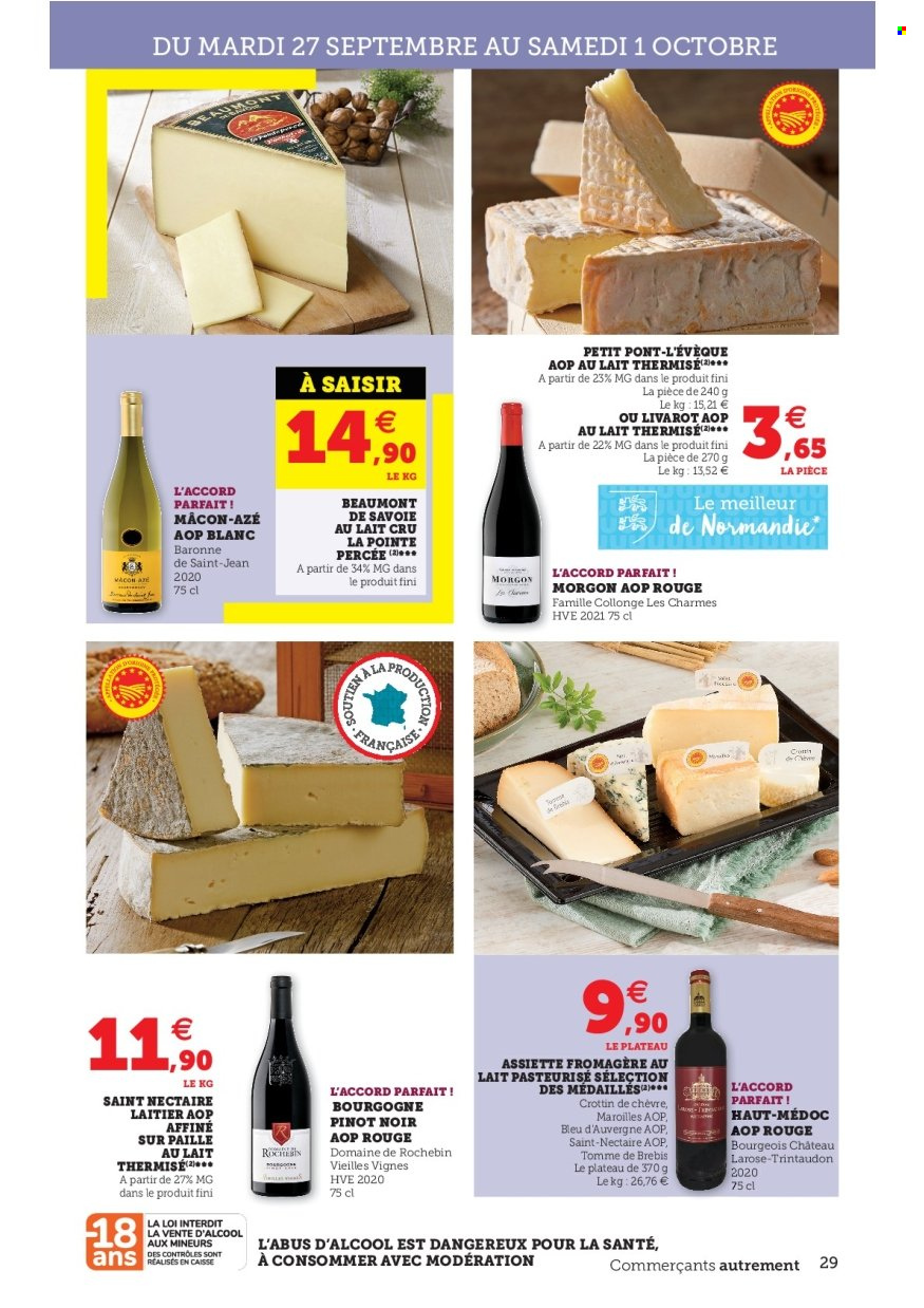 Catalogue SUPER U - 27/09/2022 - 08/10/2022. Page 29