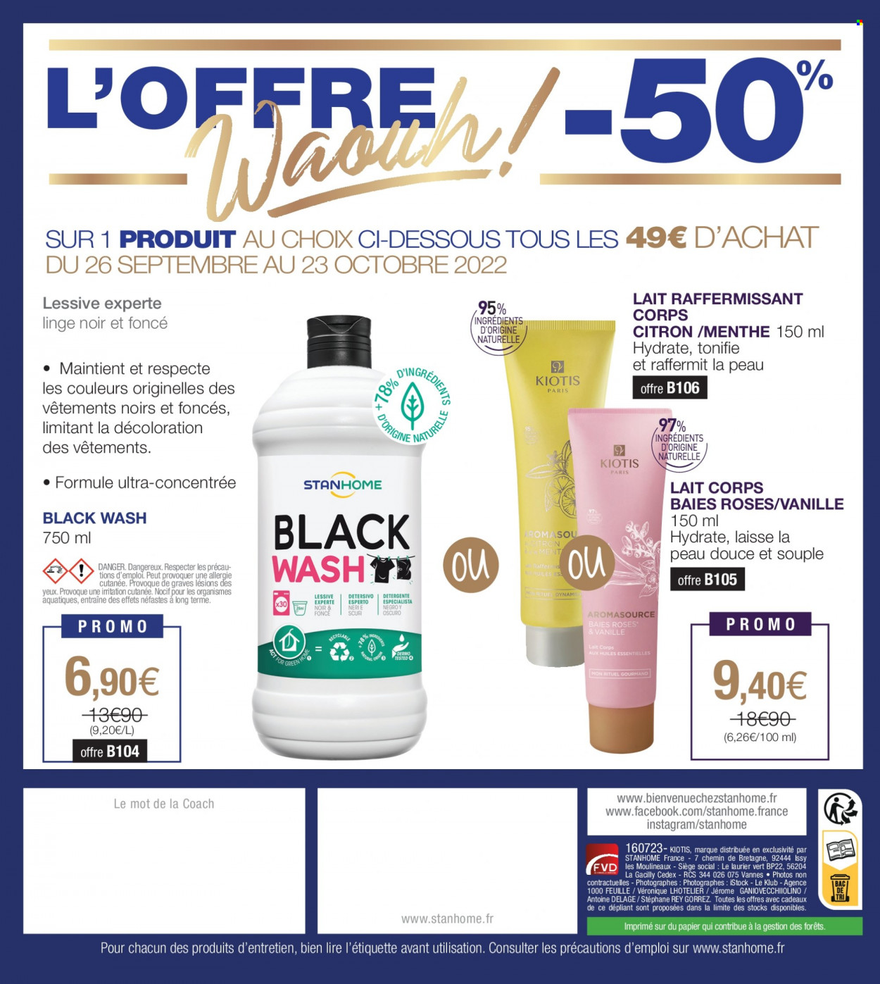 Catalogue Stanhome - 26/09/2022 - 23/10/2022. Page 108