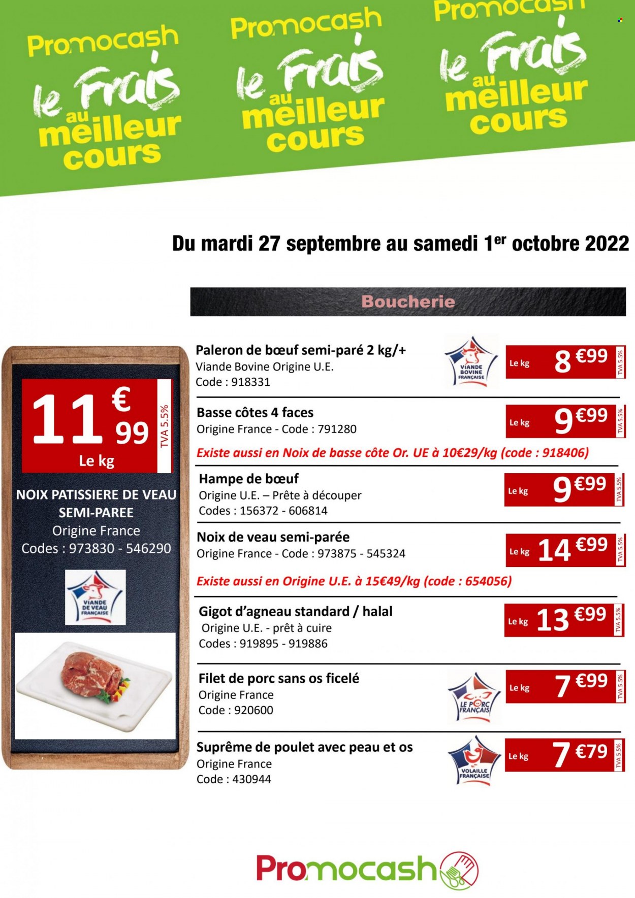 Catalogue Promocash - 27/09/2022 - 01/10/2022. Page 1