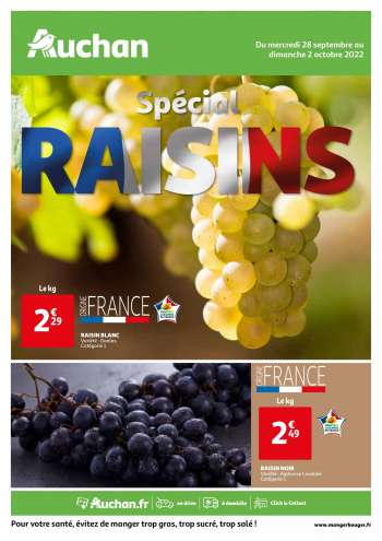 Catalogue Auchan - 28/09/2022 - 02/10/2022.