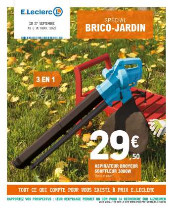 Catalogue E.Leclerc - 27/09/2022 - 08/10/2022.