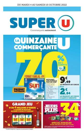 Catalogue SUPER U - 04/10/2022 - 15/10/2022.