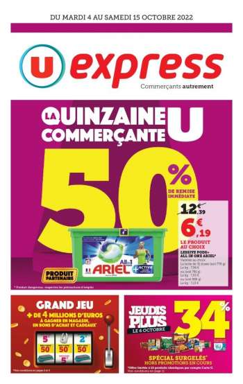 Catalogue U express - 04/10/2022 - 15/10/2022.