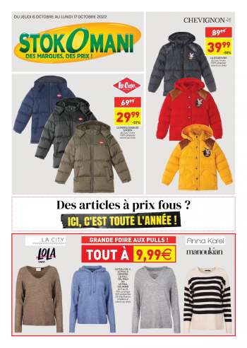 Catalogue Stokomani - 06/10/2022 - 17/10/2022.