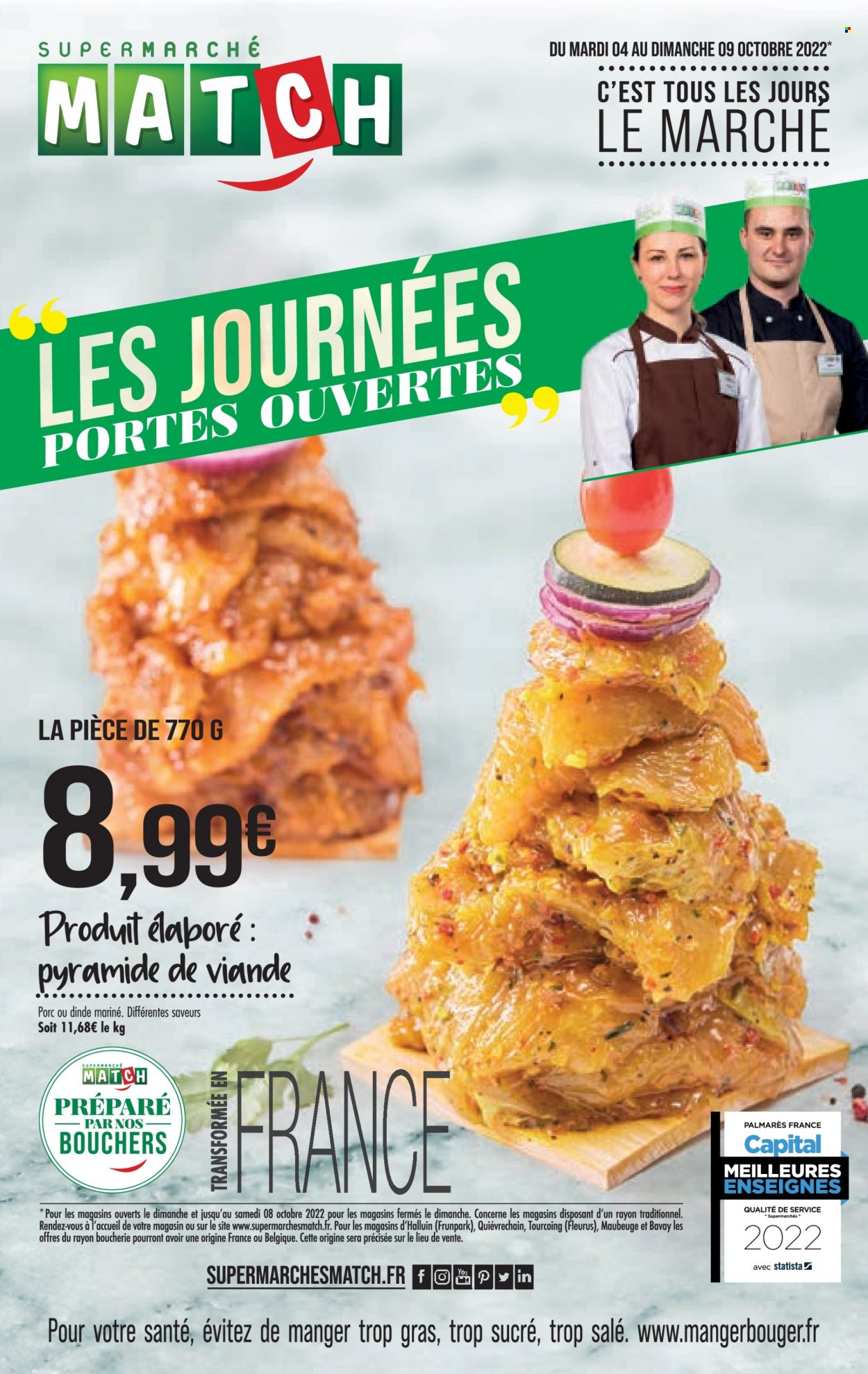 Catalogue Supermarché Match - 04/10/2022 - 09/10/2022. Page 1