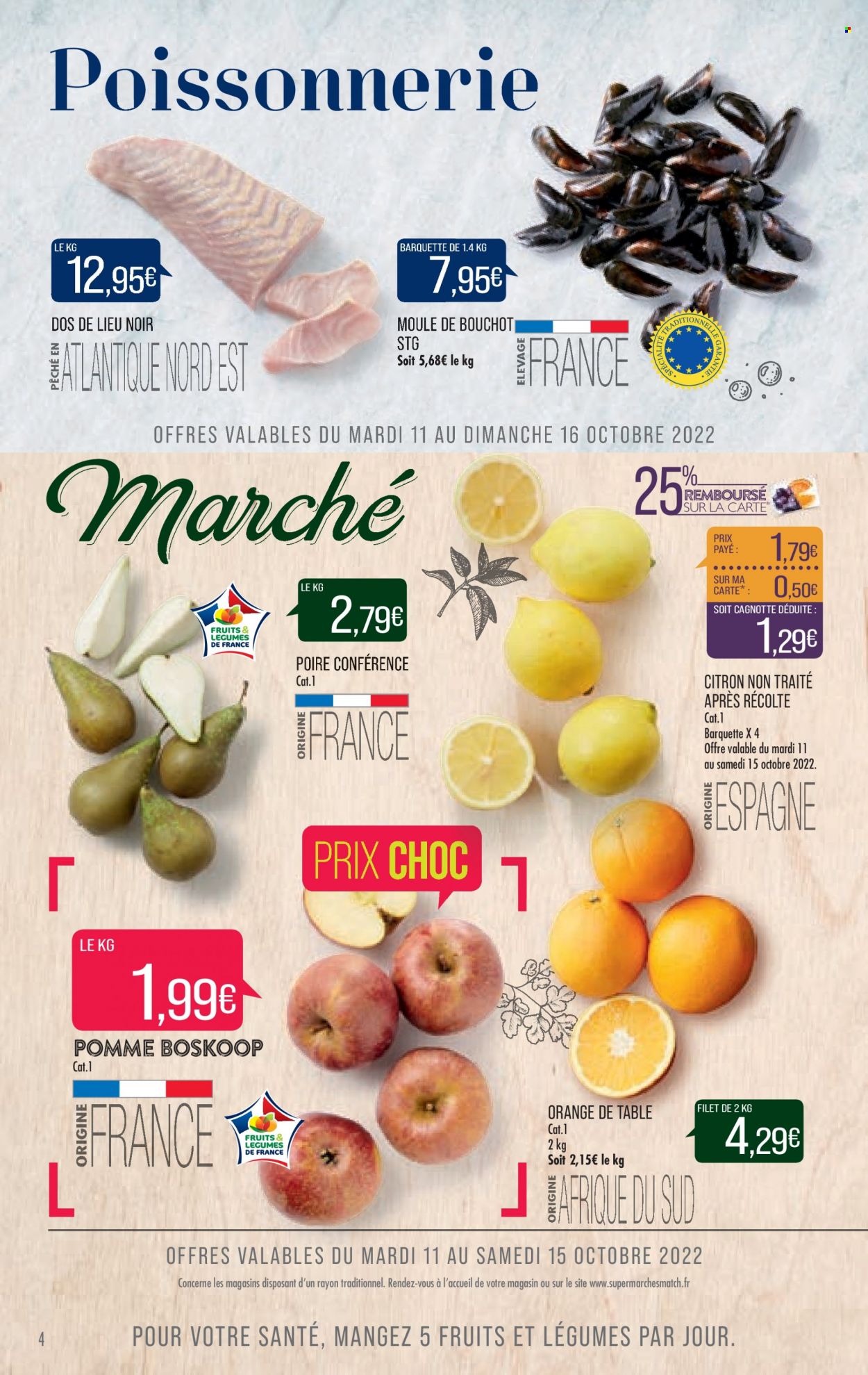 Catalogue Supermarché Match - 11/10/2022 - 23/10/2022. Page 4
