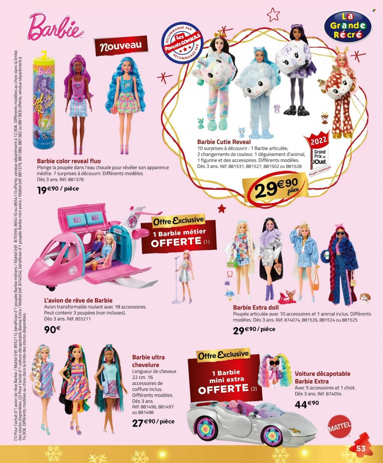 thumbnail - Catalogue Géant Casino - 12/10/2022 - 04/12/2022 - Produits soldés - Barbie. Page 53.
