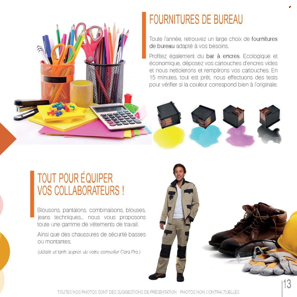 thumbnail - Catalogue Cora - Produits soldés - chaussures de sécurité, blouson, pantalon, jeans. Page 13.