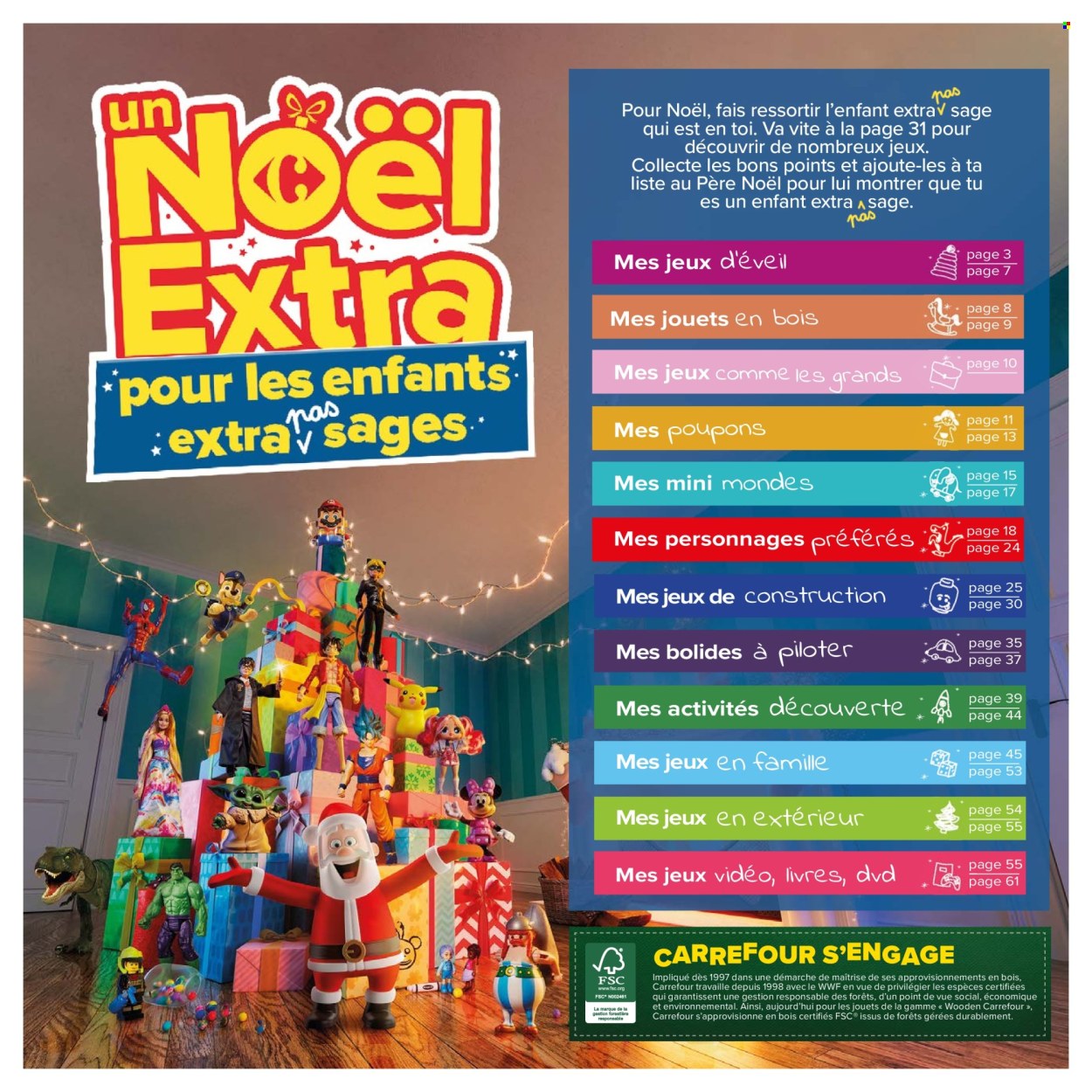 thumbnail - Catalogue Carrefour Market - 18/10/2022 - 04/12/2022 - Produits soldés - père noël, DVD, jouets en bois. Page 2.