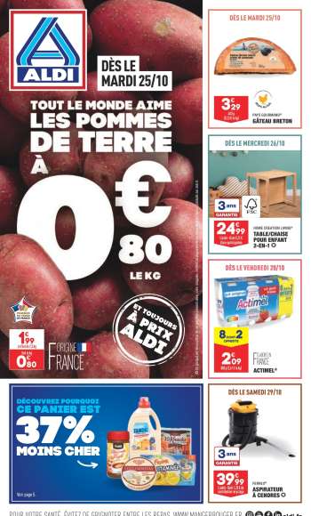Catalogue ALDI - 25/10/2022 - 31/10/2022.