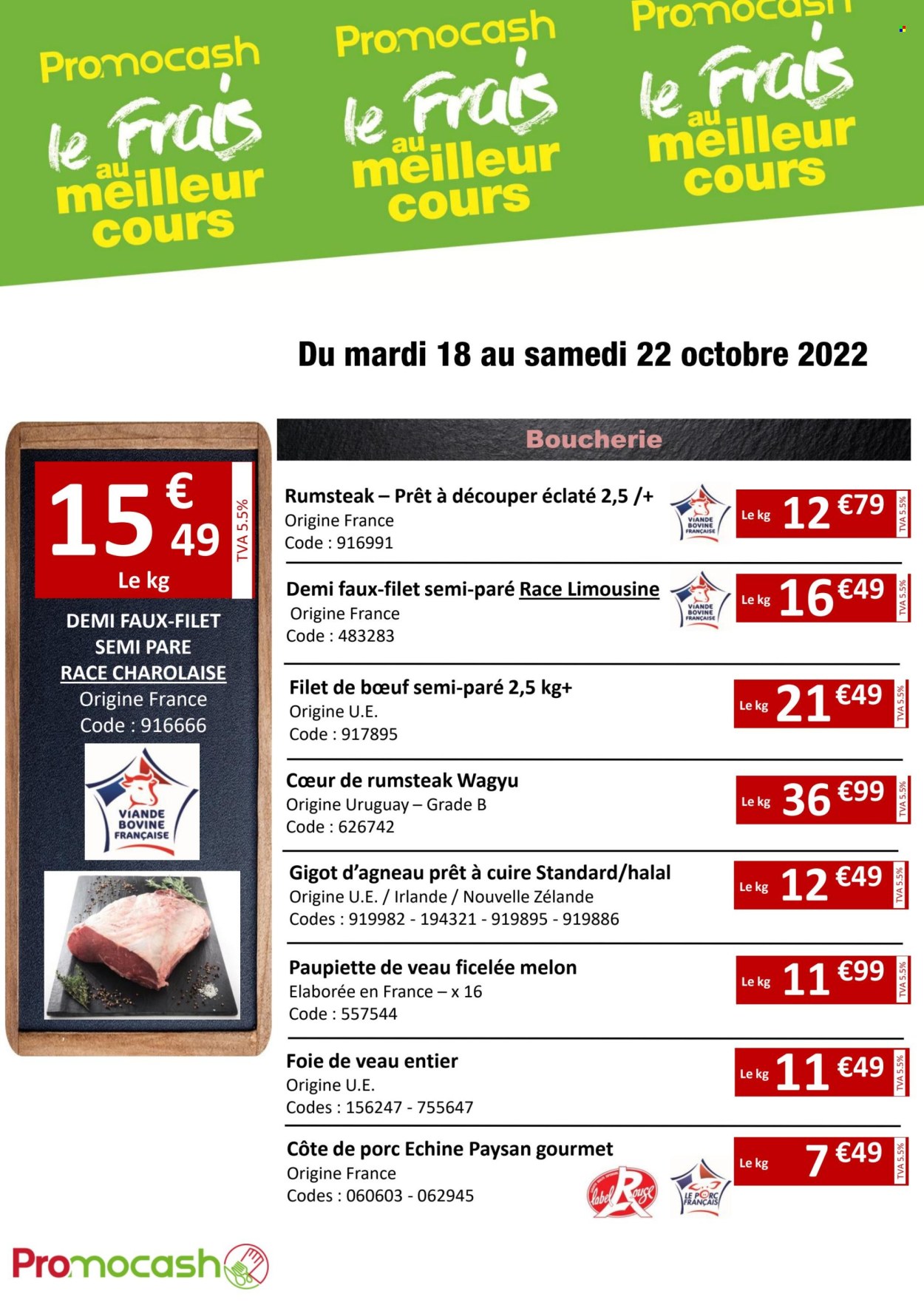 Catalogue Promocash - 18/10/2022 - 22/10/2022. Page 1