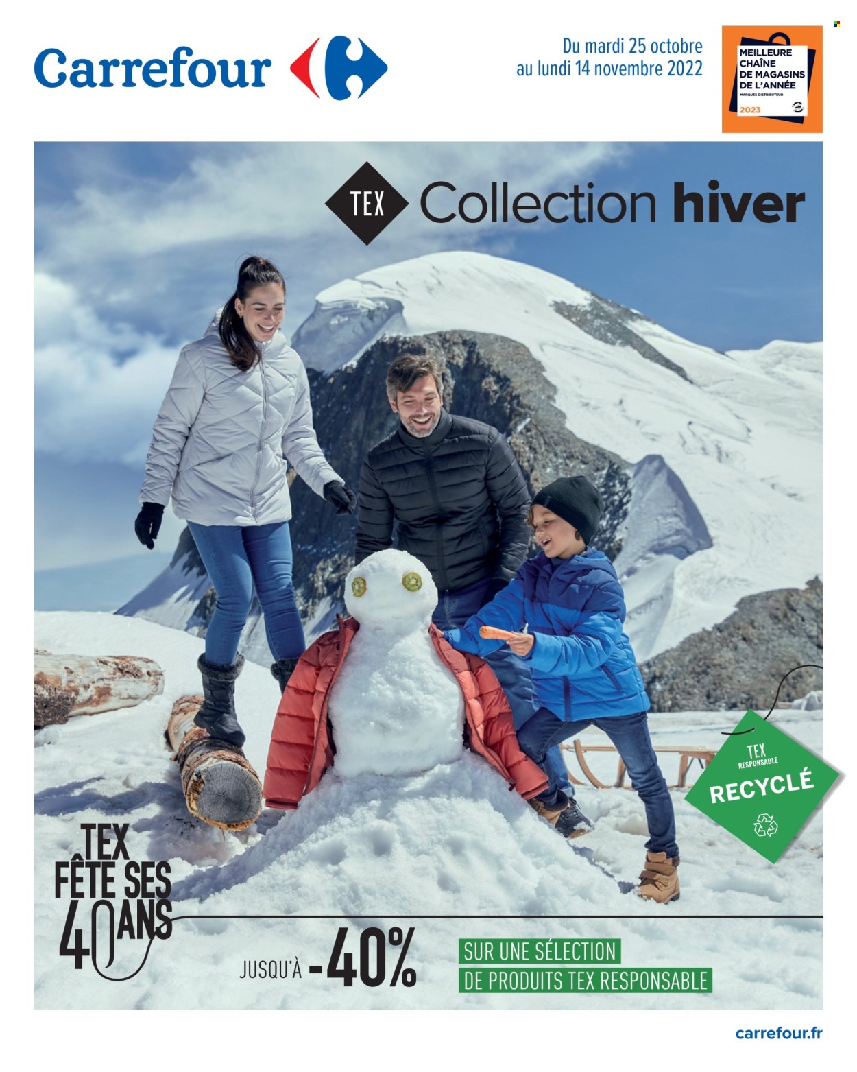 Catalogue Carrefour Hypermarchés - 25/10/2022 - 14/11/2022. Page 1