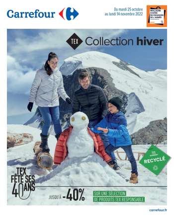 Catalogue Carrefour Hypermarchés - 25/10/2022 - 14/11/2022.
