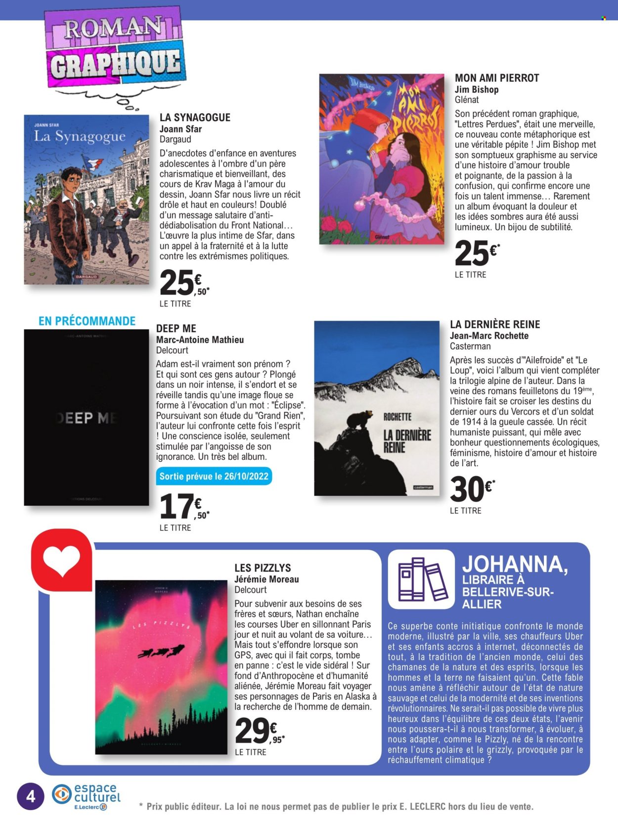 thumbnail - Catalogue E.Leclerc - 18/10/2022 - 24/12/2022 - Produits soldés - livre, jeans. Page 4.