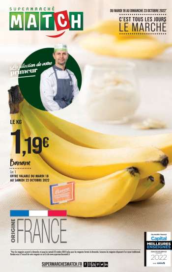Catalogue Supermarché Match - 18/10/2022 - 23/10/2022.