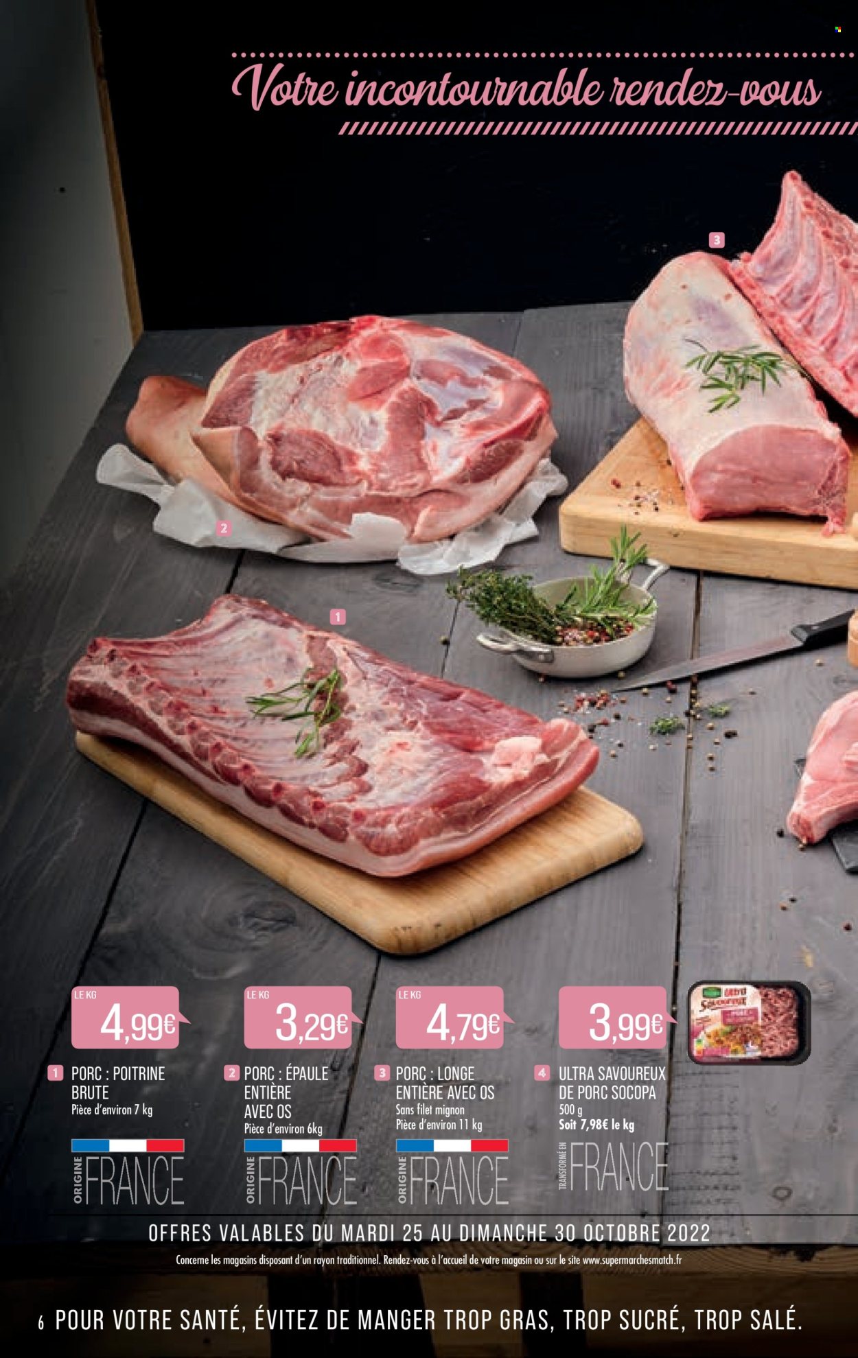Catalogue Supermarché Match - 25/10/2022 - 06/11/2022. Page 6