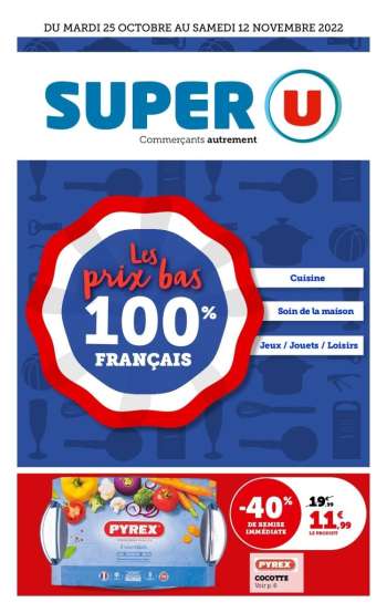 Catalogue SUPER U - 25/10/2022 - 12/11/2022.