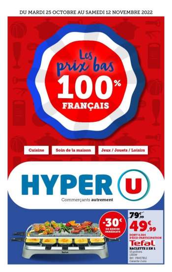 Catalogue HYPER U - 25/10/2022 - 12/11/2022.