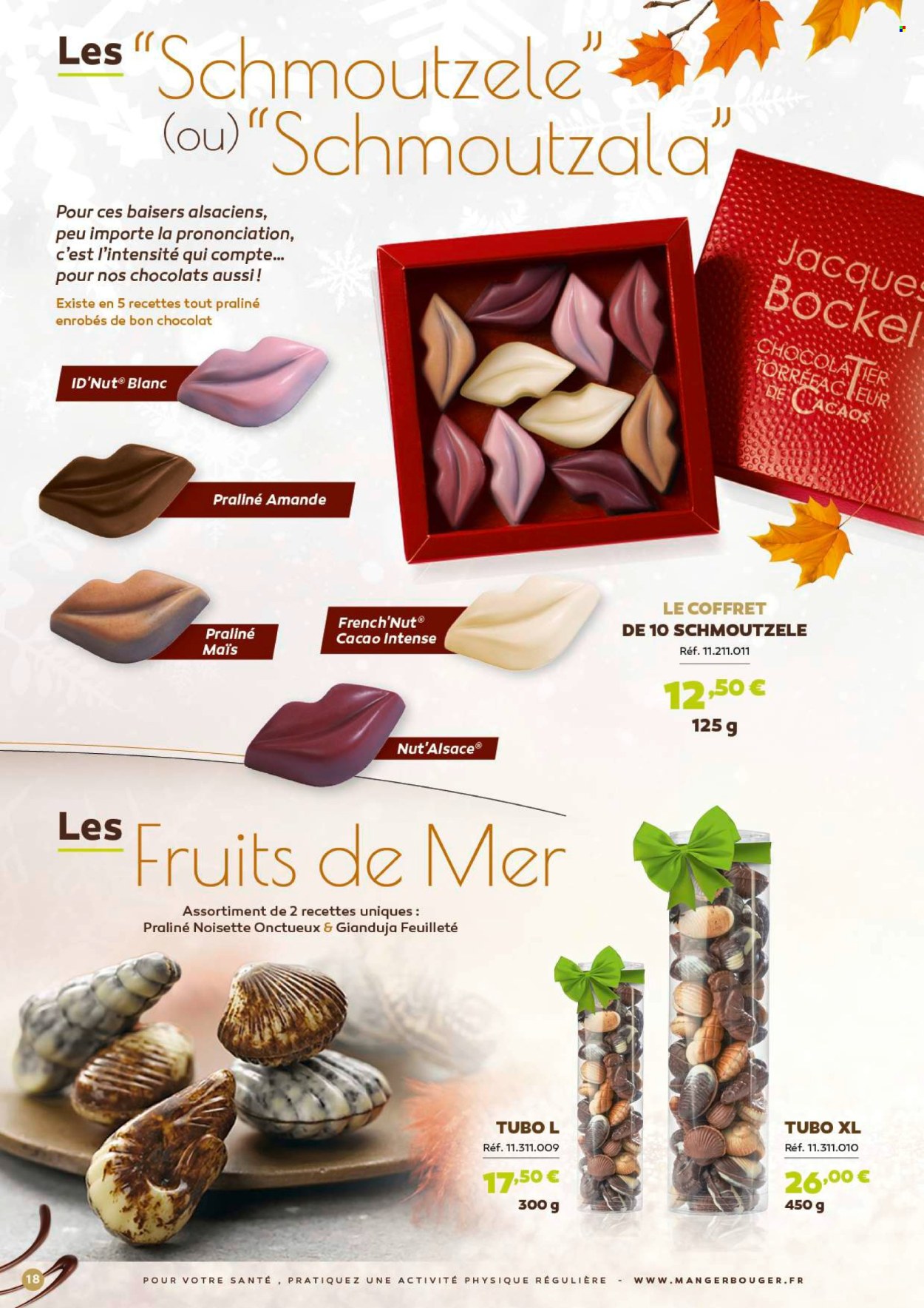 thumbnail - Catalogue Jacques Bockel - Produits soldés - chocolat, pralinés. Page 18.