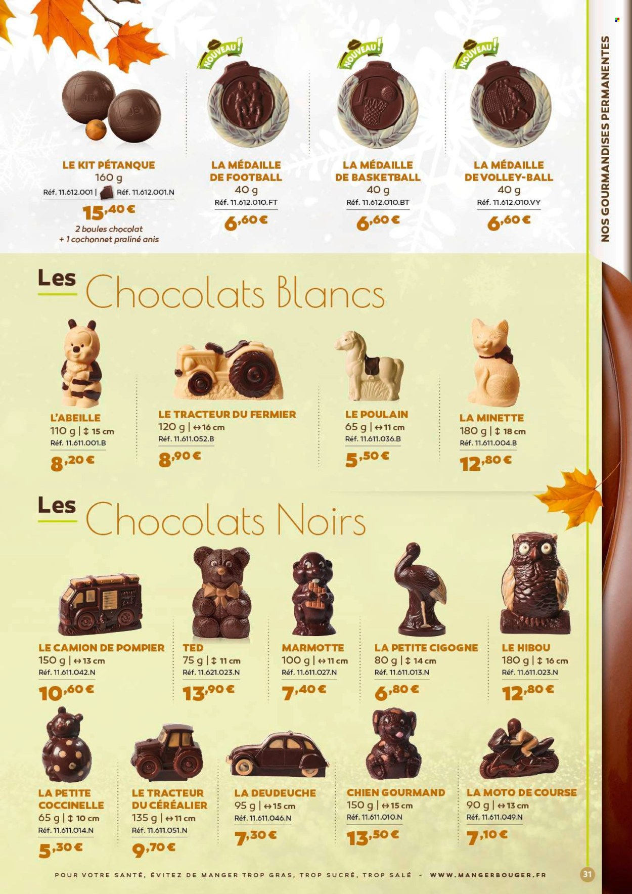 thumbnail - Catalogue Jacques Bockel - Produits soldés - chocolat, pralinés. Page 31.