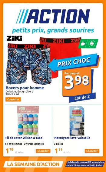 Catalogue Action - 02/11/2022 - 08/11/2022.