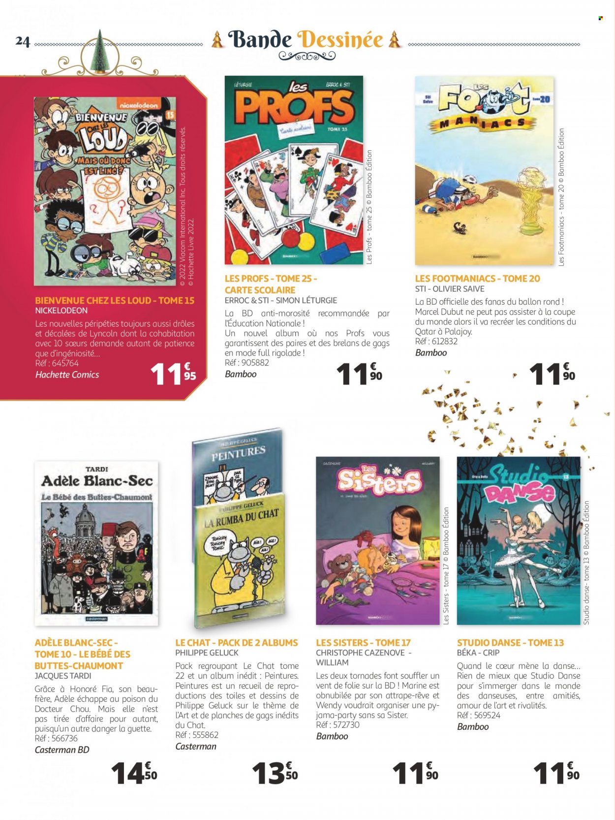thumbnail - Catalogue Auchan - 07/11/2022 - 24/12/2022 - Produits soldés - chou, Le Chat, livre, olivier. Page 24.