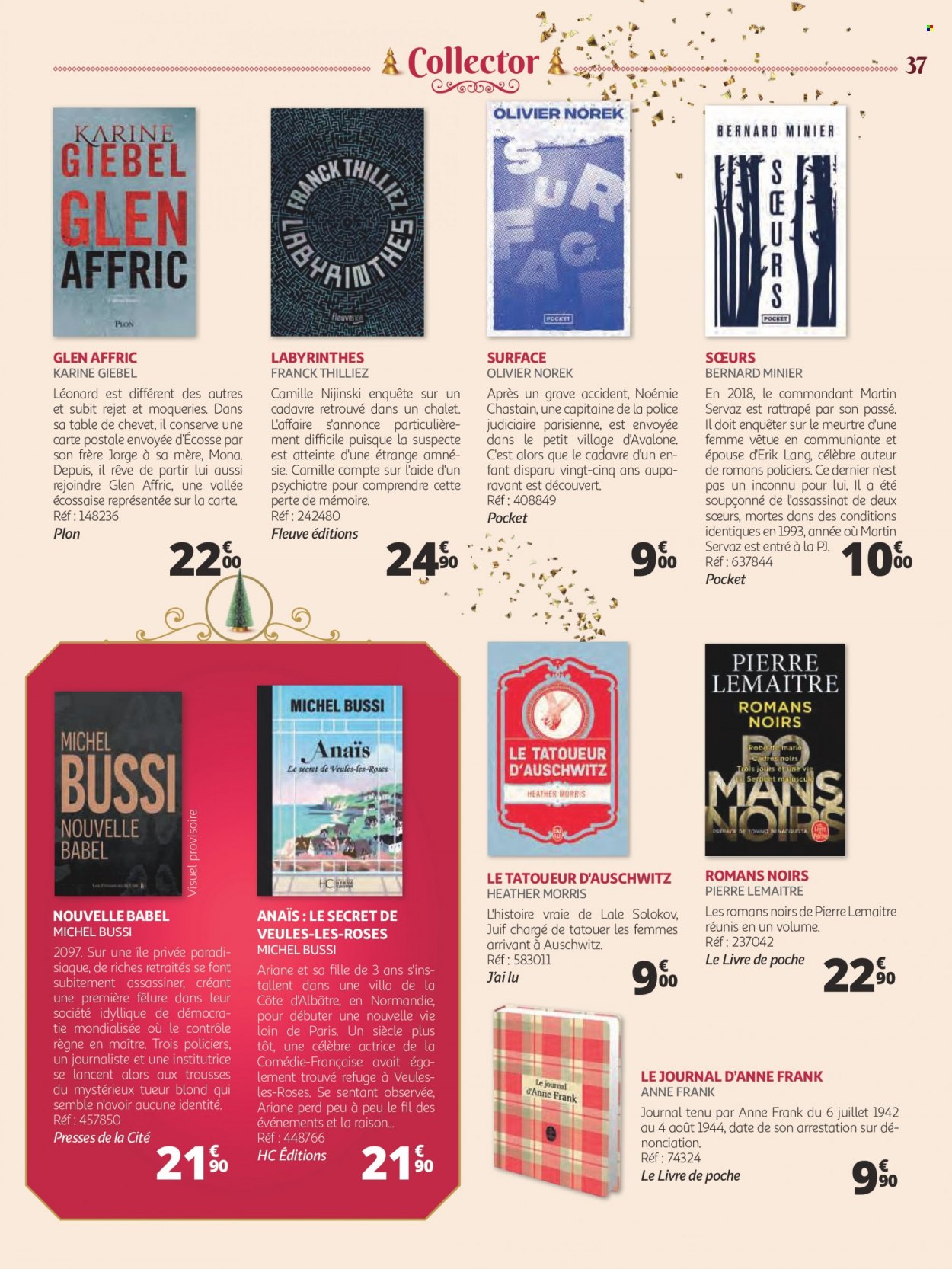 thumbnail - Catalogue Auchan - 07/11/2022 - 24/12/2022 - Produits soldés - table, LU, livre, table de chevet, olivier. Page 37.