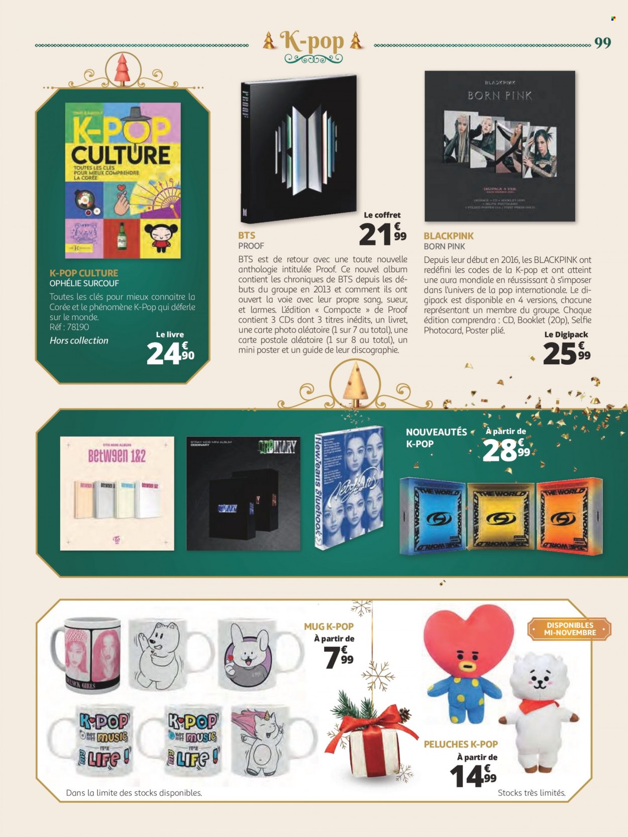 thumbnail - Catalogue Auchan - 07/11/2022 - 24/12/2022 - Produits soldés - mug, livre, body, peluche. Page 99.