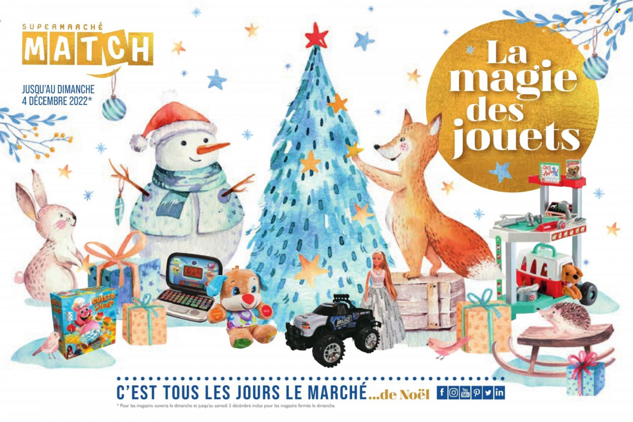 Catalogue Supermarché Match - 09/11/2022 - 04/12/2022. Page 1