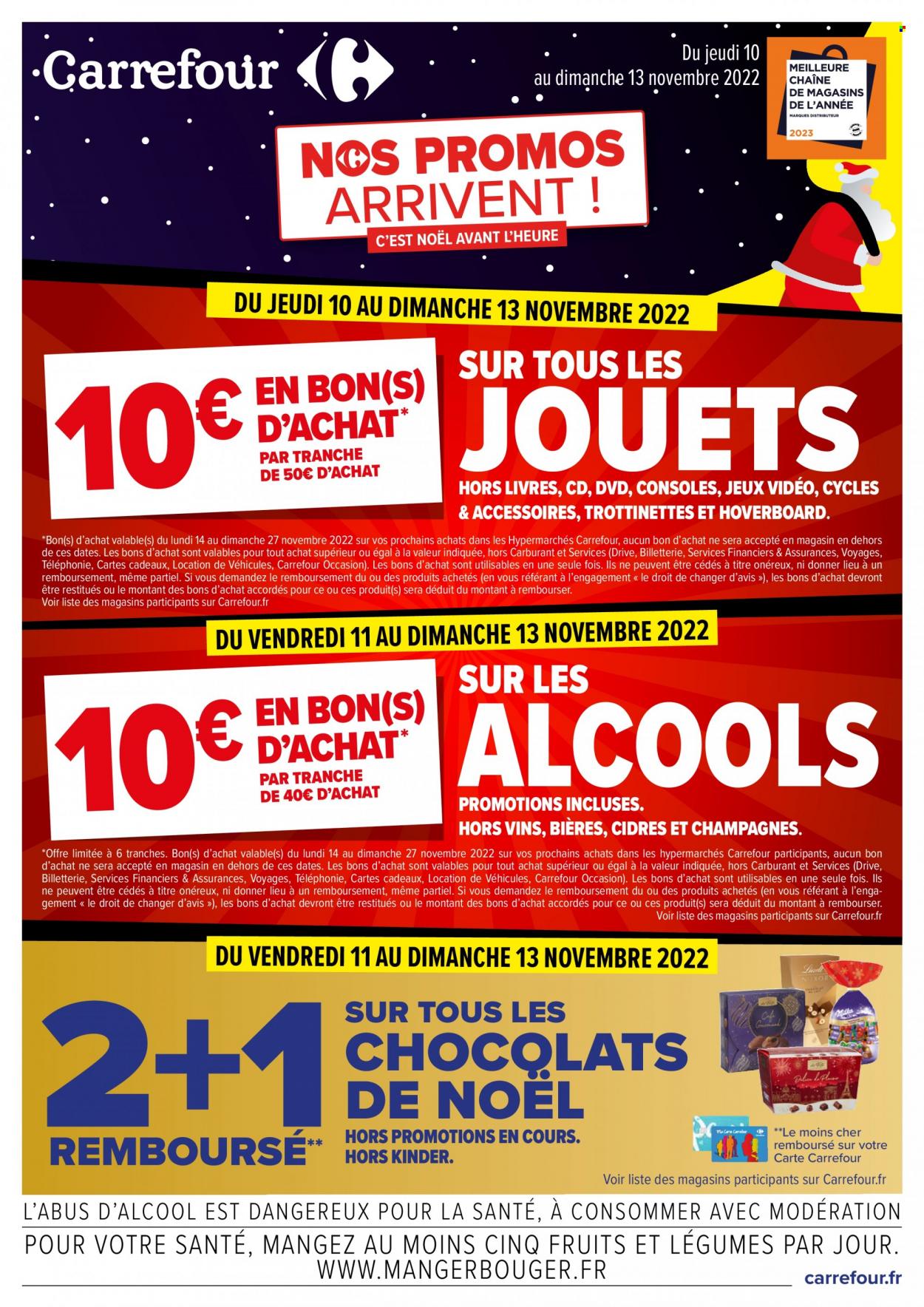 Catalogue Carrefour Hypermarchés - 10/11/2022 - 13/11/2022. Page 1