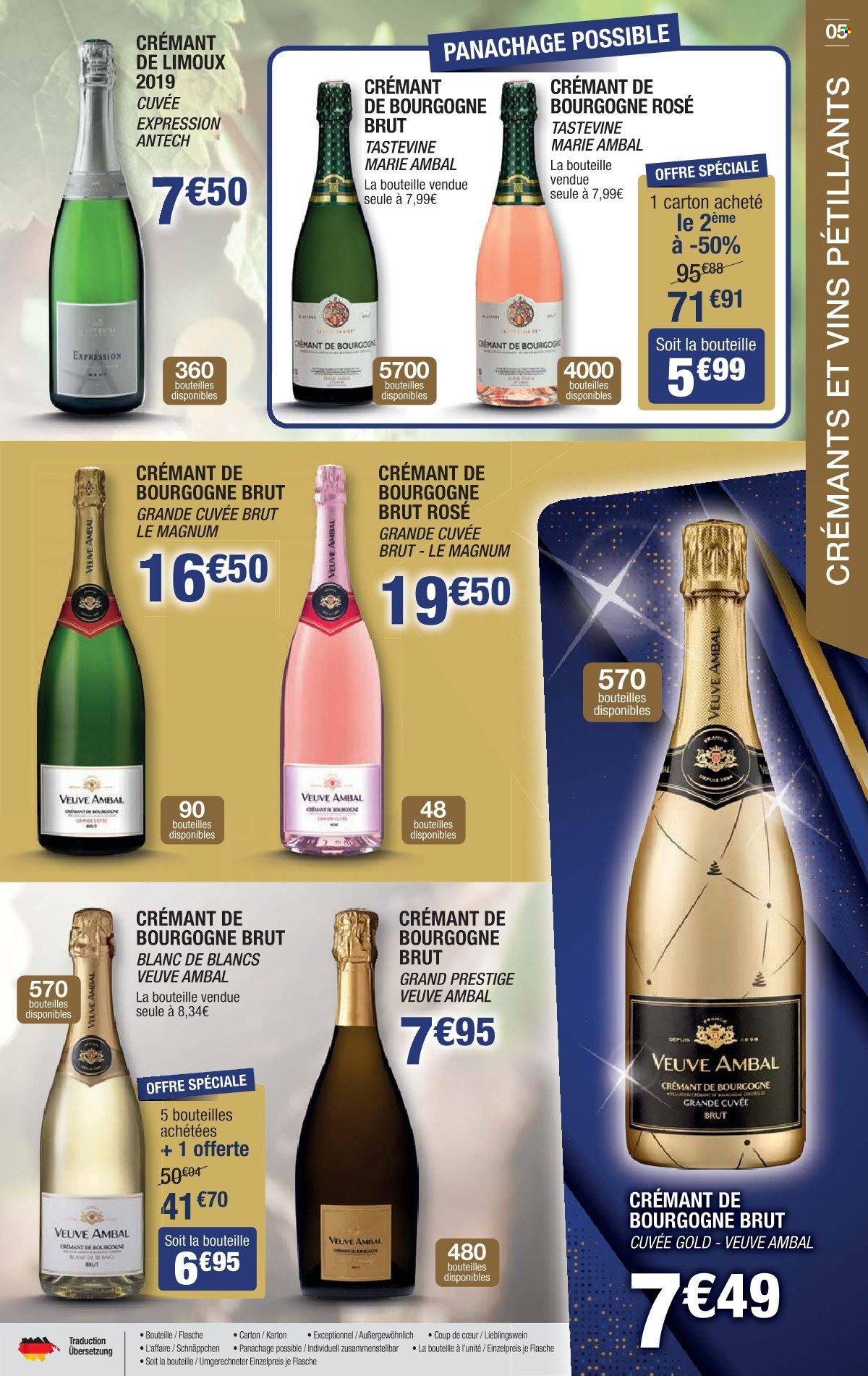 thumbnail - Catalogue Cora - 15/11/2022 - 31/12/2022 - Produits soldés - vin, Crémant de Bourgogne. Page 5.
