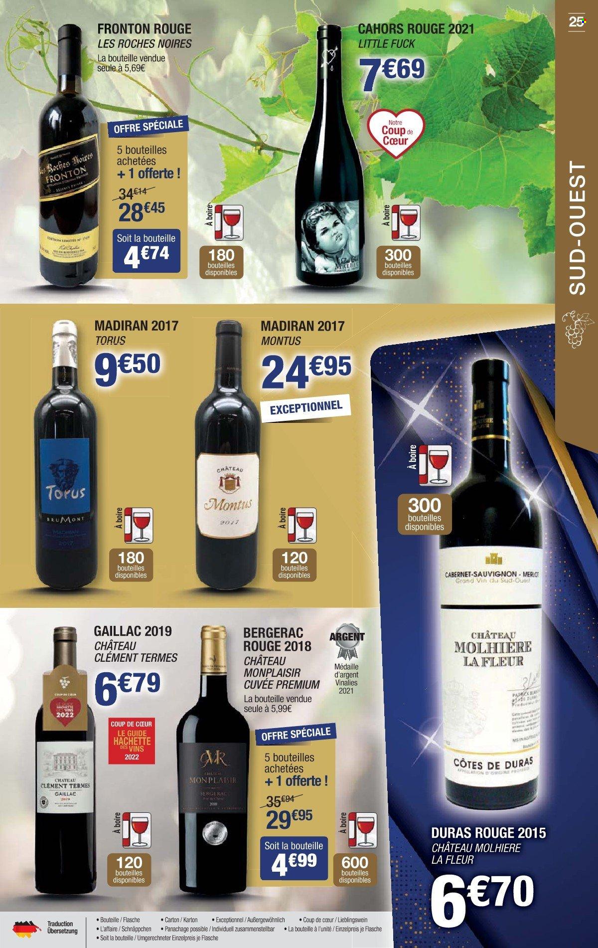 thumbnail - Catalogue Cora - 15/11/2022 - 31/12/2022 - Produits soldés - alcool, vin rouge, Cabernet Sauvignon. Page 25.