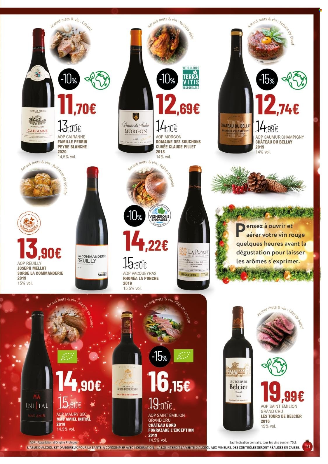 thumbnail - Catalogue La Vignery - 15/11/2022 - 11/12/2022 - Produits soldés - vin rouge. Page 21.