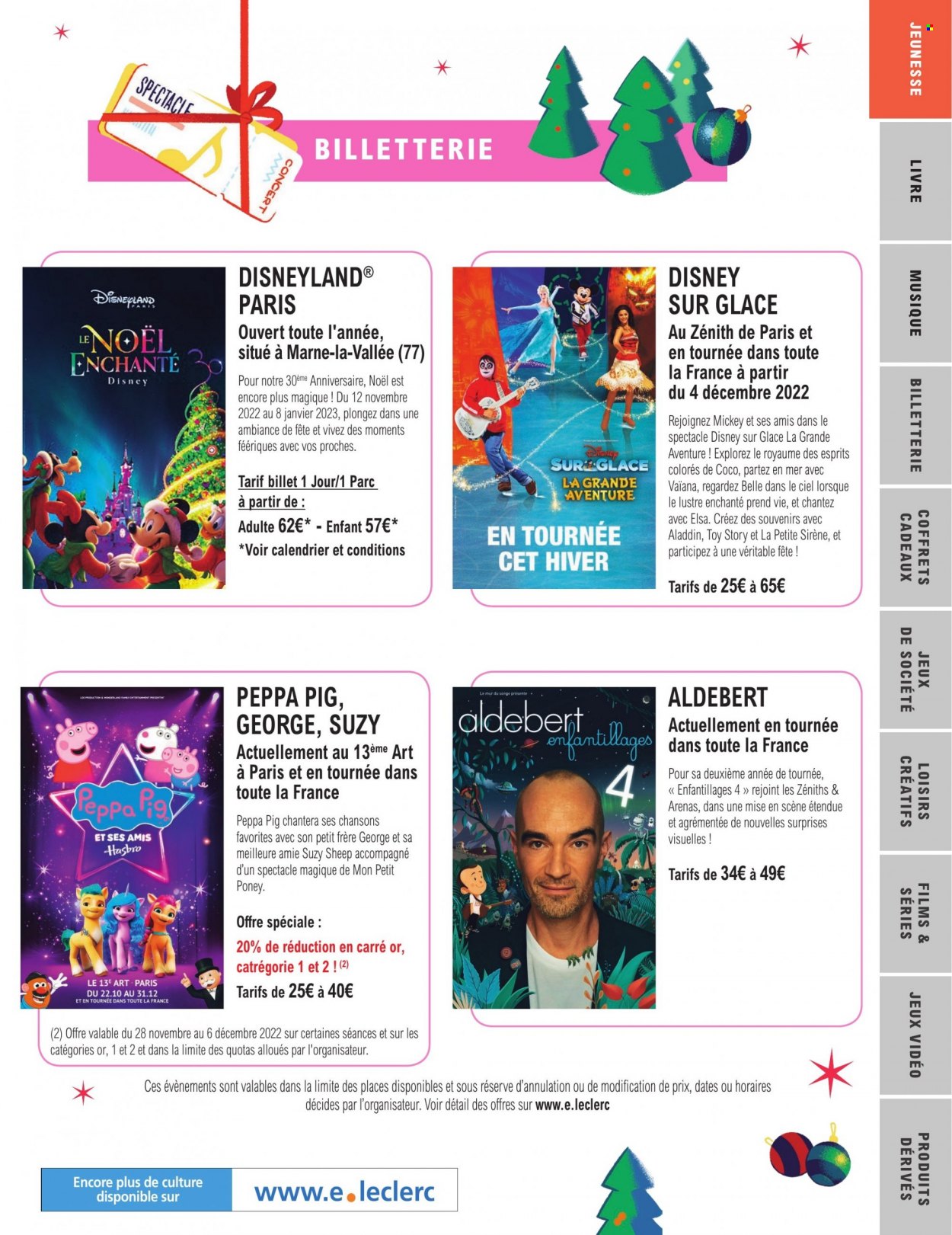 thumbnail - Catalogue E.Leclerc - 15/11/2022 - 24/12/2022 - Produits soldés - Disney, calendrier, livre, plafonnier. Page 27.