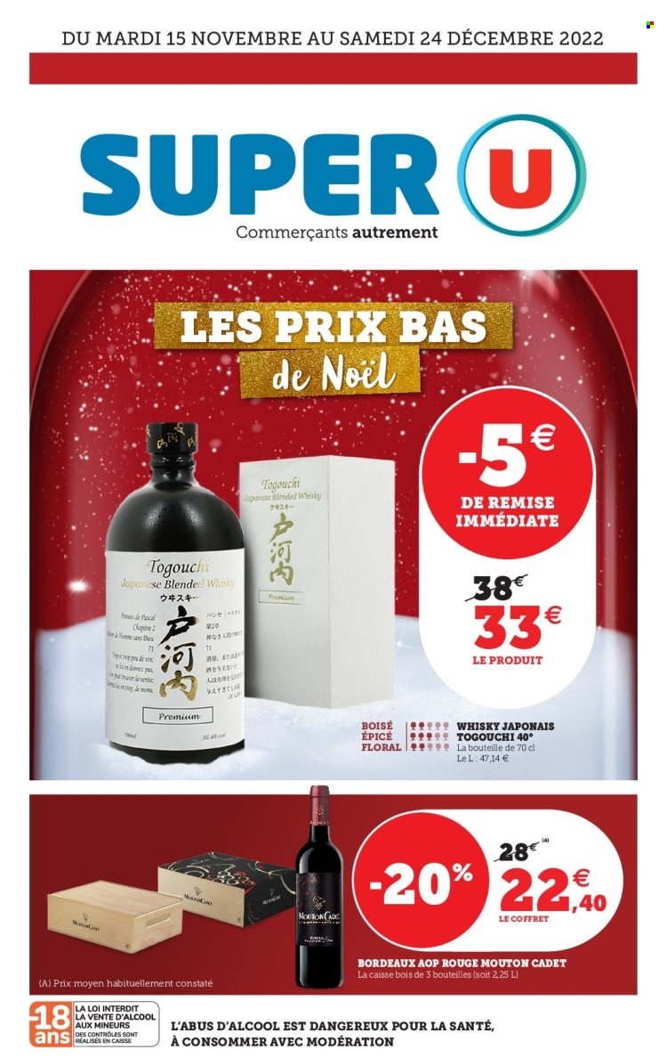 Catalogue SUPER U - 15/11/2022 - 24/12/2022. Page 1