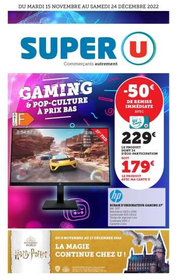 Catalogue SUPER U - 15/11/2022 - 24/12/2022.